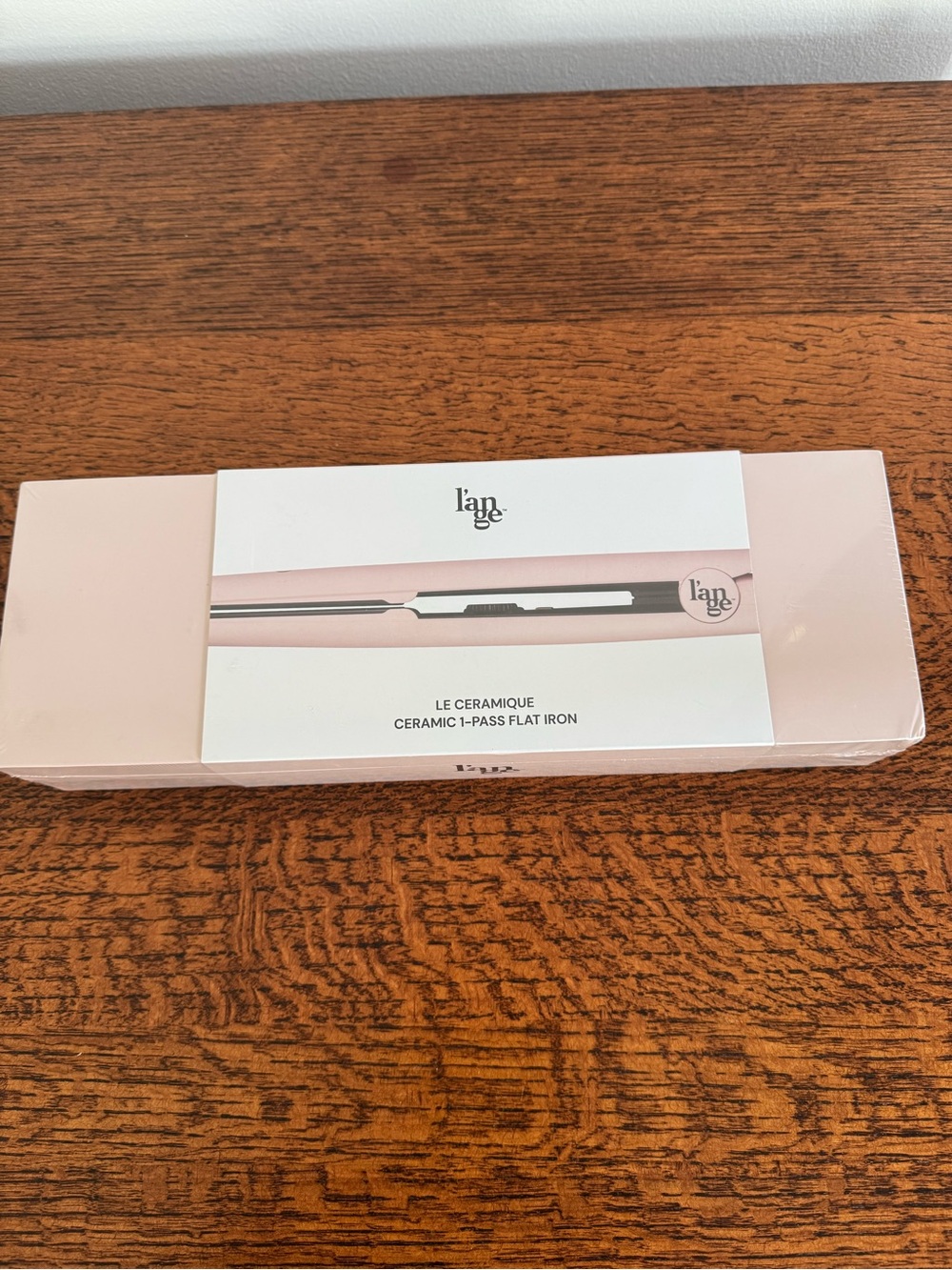 NIB L’ange Le Ceramique Ceramic 1-Pass Flat Iron - Pink